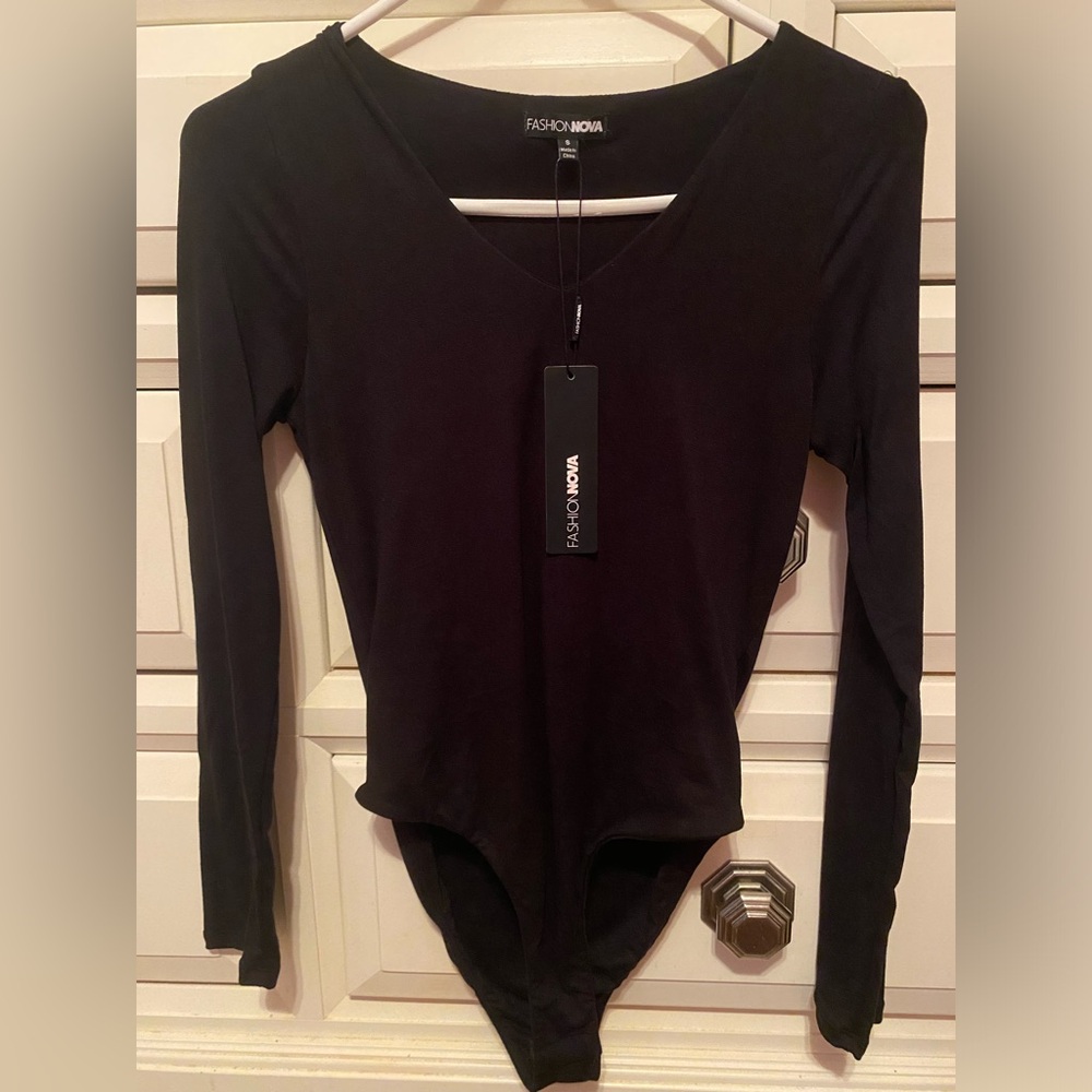 NWT!!!! Black V-Neck Bodysuit